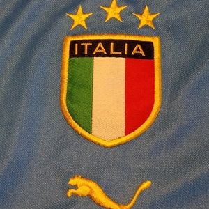puma italia t shirt adult sz xl 3 star italy